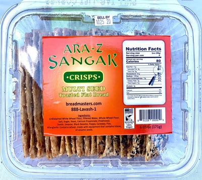 Sangak Crackers Crisps Toasted Flat Bread - Shiraz Kitchen