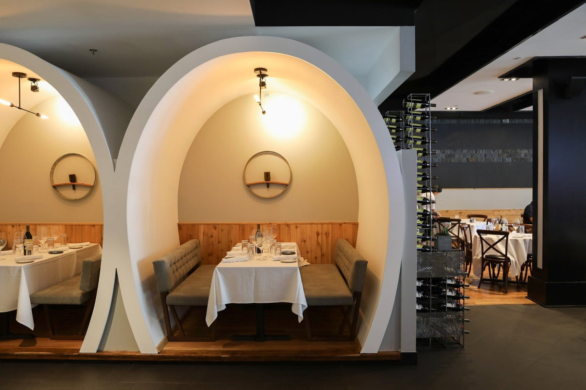 The dining room at Shiraz Kitchen & Wine Bar, White Plains, on Mamaroneck Avenue