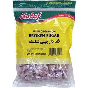 Sadaf Broken Sugar with Cinnamon 10 oz - Shiraz Kitchen