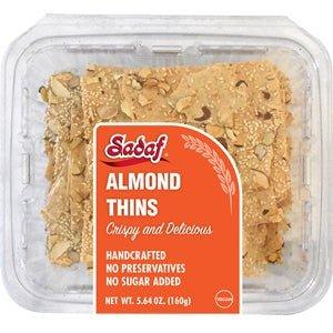 Sadaf Handcrafted Almond Thins - 5.64 oz - Shiraz Kitchen
