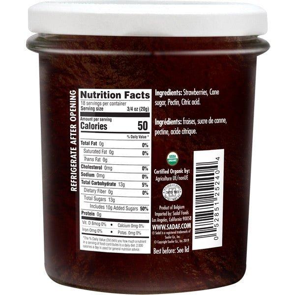 Sadaf Organic Strawberry Jam 13 OZ - Shiraz Kitchen