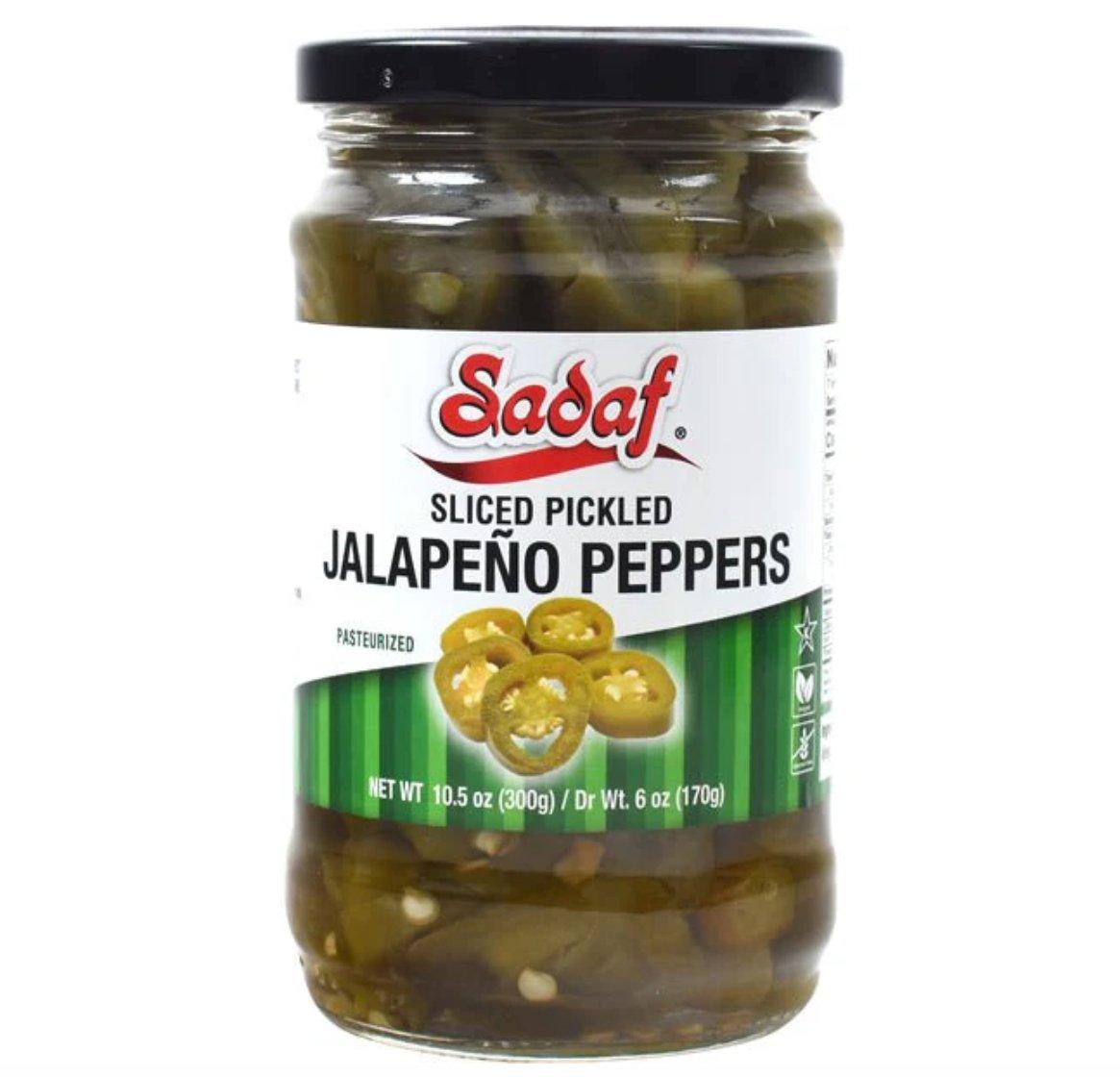 Sadaf Pickled Jalapeno Peppers | Sliced - 10.5 oz - Shiraz Kitchen