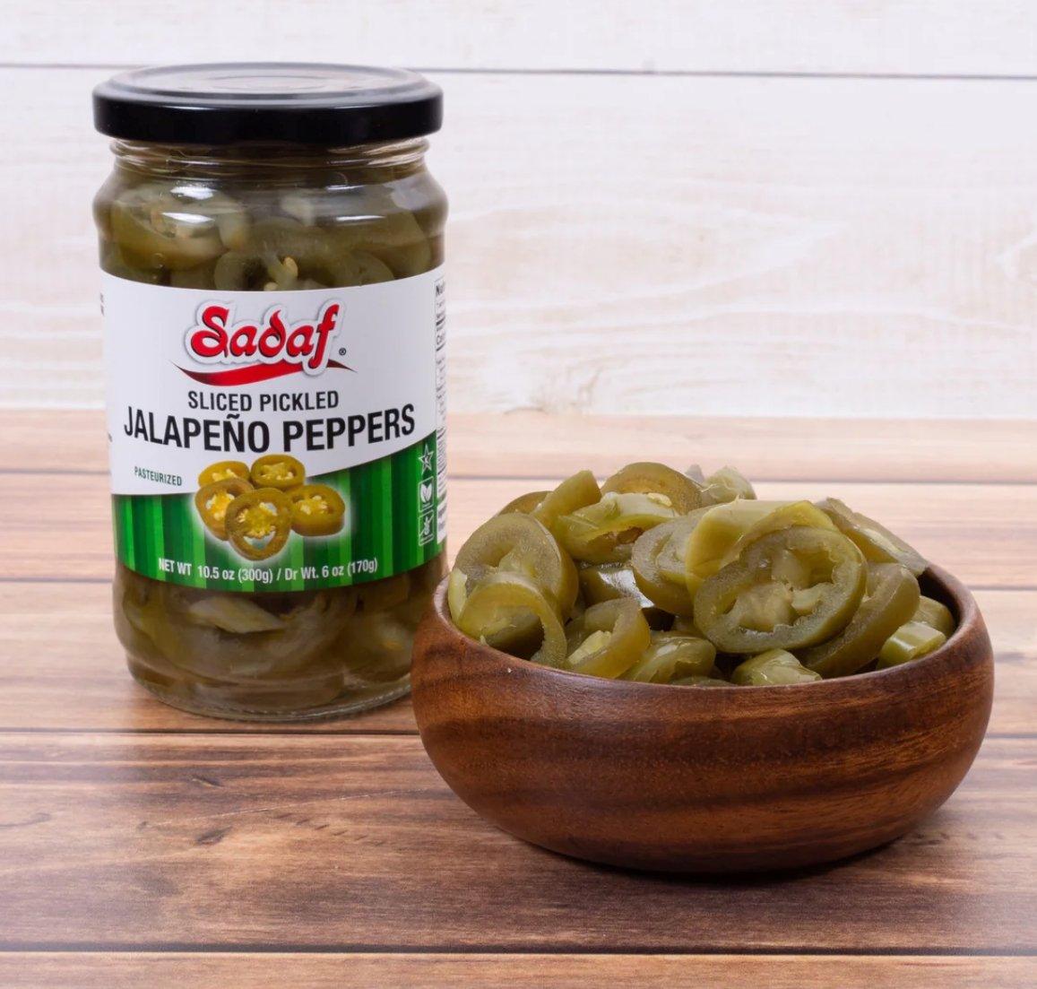 Sadaf Pickled Jalapeno Peppers | Sliced - 10.5 oz - Shiraz Kitchen