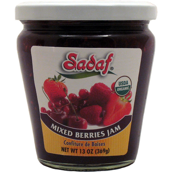 Mixed Berries Jam Organic Sadaf 13 OZ