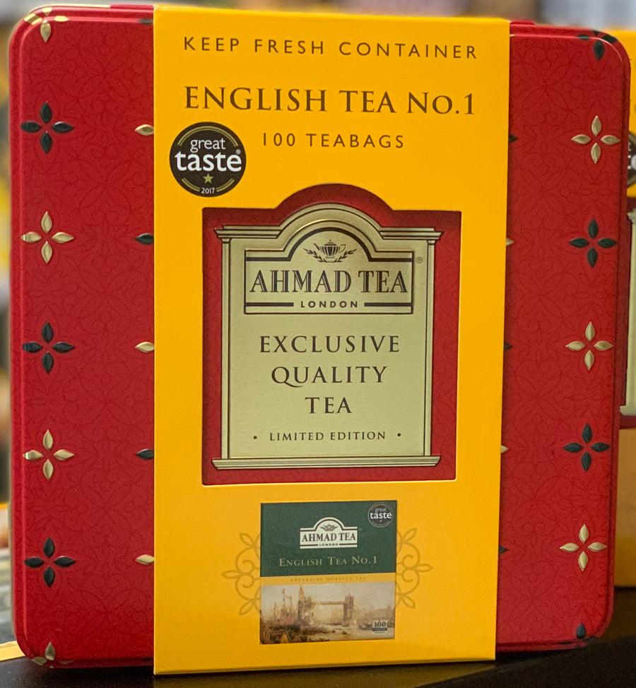 Ahmad Tea English Tea No.1 100 Tag/Tin Limited Edition