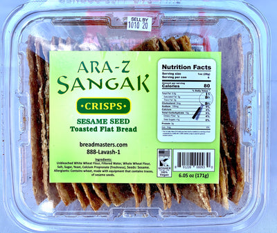 Sangak Crackers Crisps Toasted Flat Bread